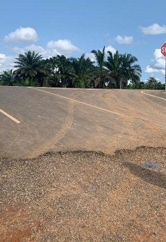 Road section on the Gehwee Junction – Gbedin Falls access road project, Nimba County, Liberia